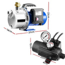 Giantz Garden Water Pump Jet High Pressure Stage Controller Garden Irrigation - RnR Galore
