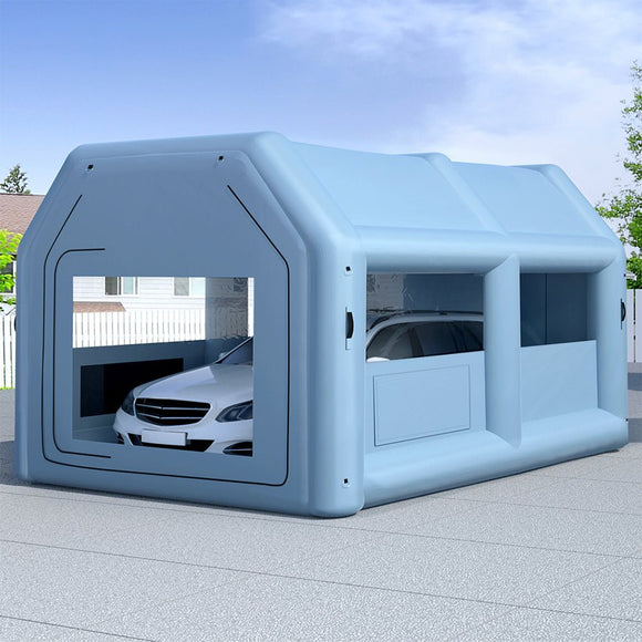 Giantz Inflatable Spray Booth 4X3M Car Paint Tent Filter System Blower - RnR Galore
