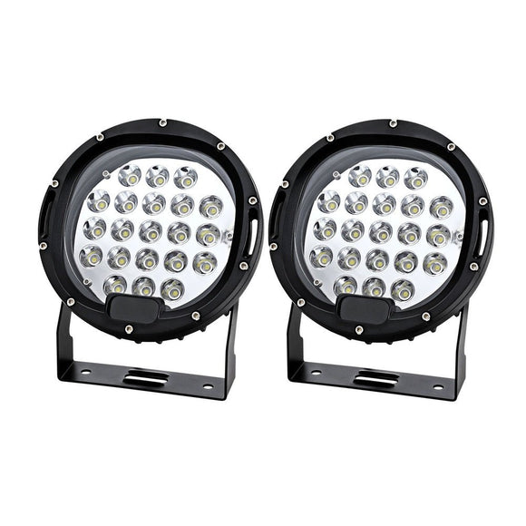 Giantz Pair LED Driving Lights 7 Inch Flood Spot Lights Car Truck SUV 12V 24V - RnR Galore