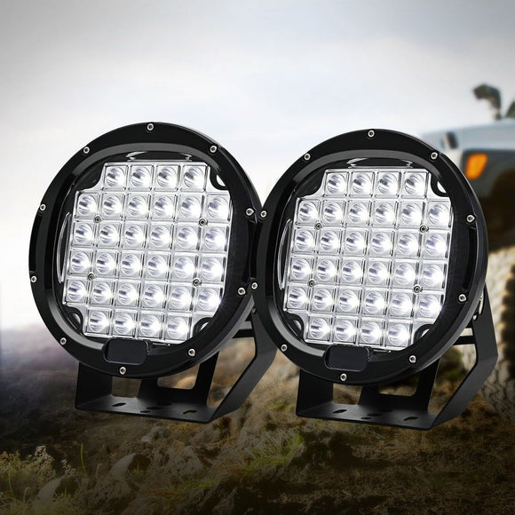 Giantz Pair LED Driving Lights 9 Inch Flood Spot Lights Car Truck SUV 12V 24V - RnR Galore