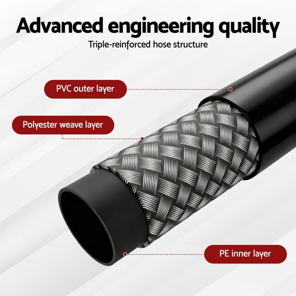 Giantz Pressure Washer Hose 30M 5800PSI Power Replacement Extension 1/4'' Quick Connect - RnR Galore