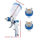 Giantz Spray Gun Paint Gun HVLP Gravity Feed 1.4mm 1.7mm 2.0mm Nozzles Included - RnR Galore
