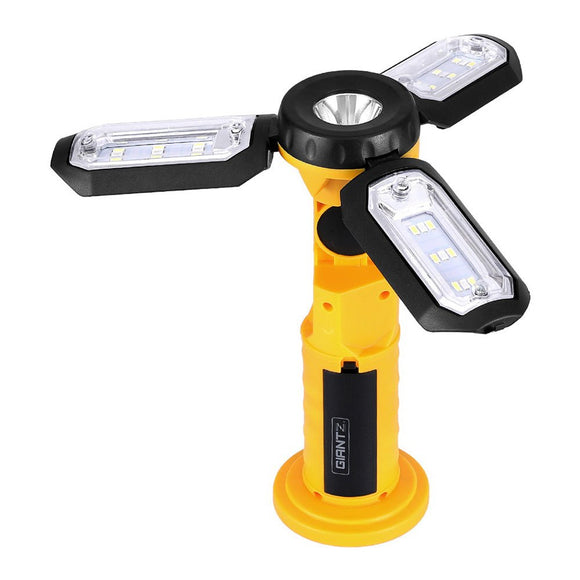 Led Work Light Rotation Giantz Work Light Rechargeable USB Cordless LED Lamp Hook Rotation ...