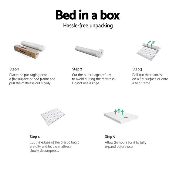 Giselle Bedding 13cm Mattress Tight Top Double - RnR Galore