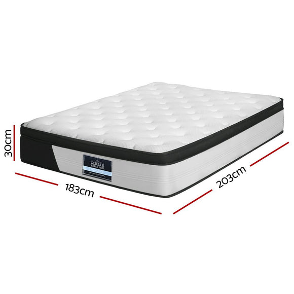 Giselle Bedding 30cm Mattress Euro Top King - RnR Galore