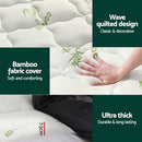 Giselle Bedding Mattress Topper Pillowtop Bamboo 7.5cm King Single - RnR Galore