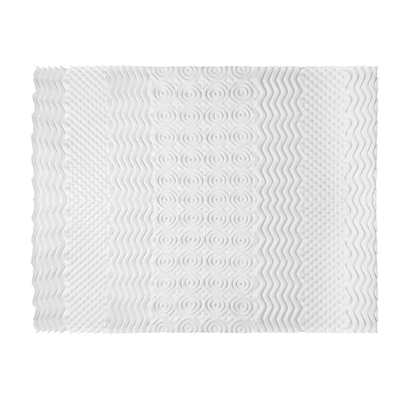Giselle Bedding Memory Foam Mattress Topper 7 - Zone Airflow Pad 8cm Single White - RnR Galore