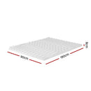 Giselle Bedding Memory Foam Mattress Topper 7 - Zone Airflow Pad 8cm Single White - RnR Galore
