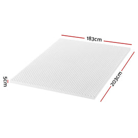 Giselle Bedding Memory Foam Mattress Topper Egg Crate 5cm King - RnR Galore