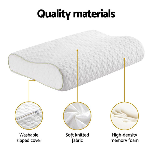 Giselle Memory Foam Pillow Contour Neck - RnR Galore