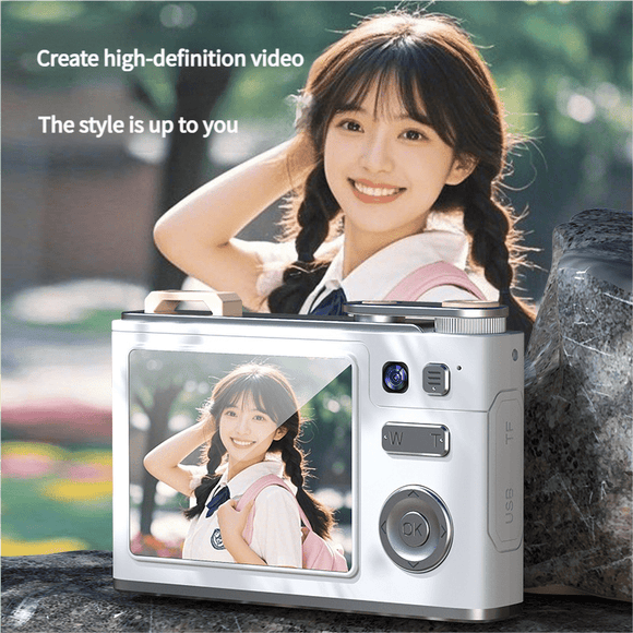 Glitter Sand Design 64MP HD Digital Camera with LED Fill Light & Auto Focus(green) - RnR Galore