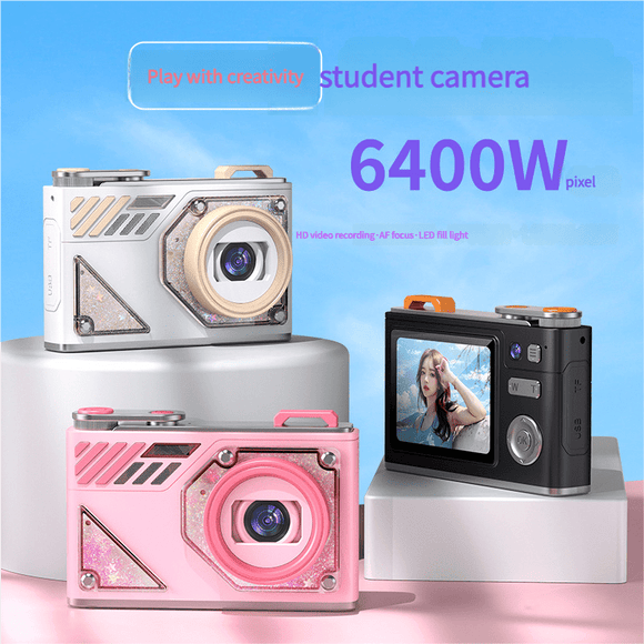 Glitter Sand Design 64MP HD Digital Camera with LED Fill Light & Auto Focus(green) - RnR Galore