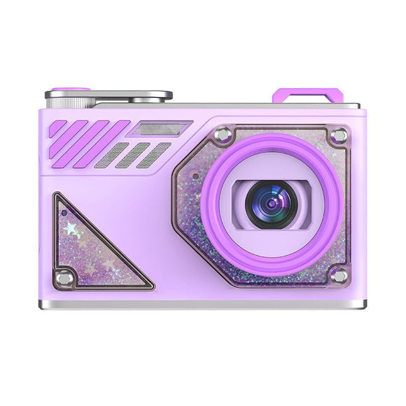 Glitter Sand Design 64MP HD Digital Camera with LED Fill Light & Auto Focus(purple) - RnR Galore