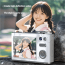 Glitter Sand Design 64MP HD Digital Camera with LED Fill Light & Auto Focus(white) - RnR Galore