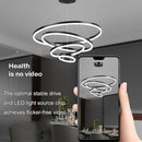 Gold 4 Rings Minimalist LED Pendant Light Adjustable Circular Chandelier - RnR Galore