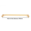 Gold Zinc Kitchen Cabinet Handles Drawer Bar Handle Pull 192mm - RnR Galore