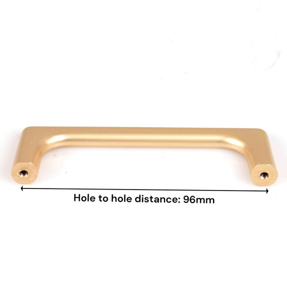 Gold Zinc Kitchen Cabinet Handles Drawer Bar Handle Pull 96mm - RnR Galore