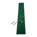 Golf Beer Pong Game Toy Set Green Golf Putting Matt with 2 Putters, 6 Balls - RnR Galore