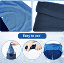 Green 5 - Pack Instant Cooling Towel Set - UPF Sun Protection Hooded Ice Towels for Sports & Outdoor Activities - RnR Galore