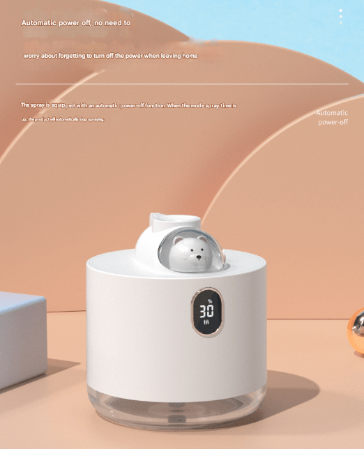 Green Adorable Space Capsule Humidifier - Portable USB Cool Mist Maker with LED Display & Ambient Night Light - RnR Galore
