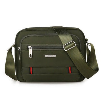Green Dual - Style Men's Oxford Cloth Crossbody Bag Bundle - Oxford Cloth Business Shoulder Bag, Multi - Functional Large Capacity, Fits 8 - inch Tablet - RnR Galore