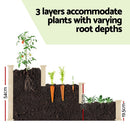 Green Fingers 3 - Tier Wooden Raised Garden Bed Elevated Ground Vegetable Planter Box - RnR Galore