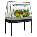 Green Fingers Elevated Metal Garden Bed Kit w Mini Greenhouse Cover 116x60cm Stand - Up Height Trellis - RnR Galore