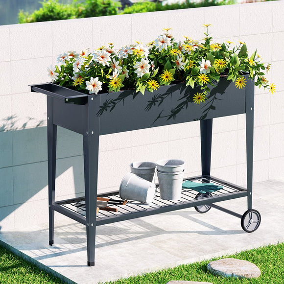 Green Fingers Garden Bed Elevated 100X40X80cm Planter Box Raised Container Herb - RnR Galore