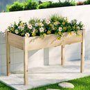 Green Fingers Garden Bed Elevated 120x60x80cm Wooden Planter Box Raised Container - RnR Galore