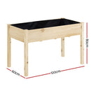 Green Fingers Garden Bed Elevated 120x60x80cm Wooden Planter Box Raised Container - RnR Galore