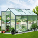Green Fingers Greenhouse 2.52x1.9x1.83M Aluminium Polycarbonate Green House Garden Shed - RnR Galore