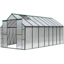 Green Fingers Greenhouse 5.1x2.44x2.1M Aluminium Polycarbonate Green House Garden Shed - RnR Galore