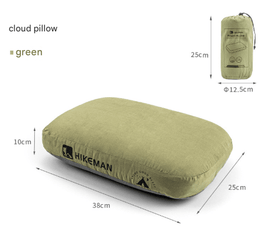 Green Reversible Memory Foam Travel Pillow - All - Season Comfort Neck Support for Deep Sleep & Portability - RnR Galore