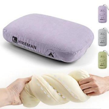 Green Reversible Memory Foam Travel Pillow - All - Season Comfort Neck Support for Deep Sleep & Portability - RnR Galore