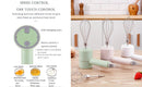 Green Wireless charging handheld mixer, 30W with three - speed settings. Dual whisk heads designed for whipping eggs, cream, and batter. Suitable for both kitchen and outdoor use, also an ideal gift. - RnR Galore