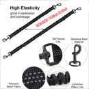 Grey 3 - in - 1 Tangle - Free Dog Leash for 1 - 3 Dogs - Heavy Duty Bungee Coupler with Reflective Stitching & Padded Handle - RnR Galore