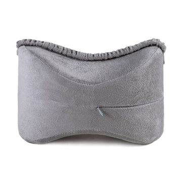 Grey Ergonomic Memory Foam Knee Pillow for Side Sleepers - Leg Positioner for Sciatica, Back, Hip & Joint Pain Relief - RnR Galore