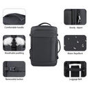 Grey Expandable 17 - Inch Laptop Travel Backpack with USB Port - Durable TSA Friendly Carry - on Luggage Bag - RnR Galore