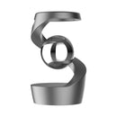Grey gyroscope silver beads Kinetic Levitating Desk Toy - Silent Spinning Floating Gyroscope for Stress Relief & Office Decor - RnR Galore
