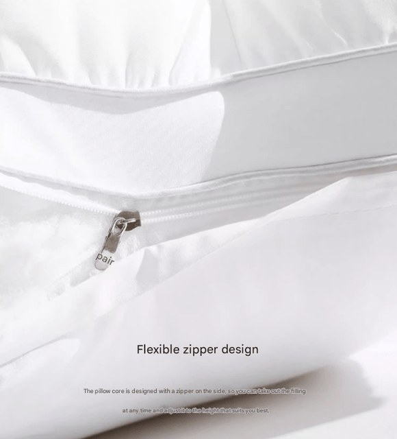 Grey Luxury Adjustable Bed Pillow Set (2 - Pack) - Hotel Quality Down Alternative for Ultimate Neck Support & Comfort - RnR Galore