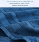 Grey Premium 3 - Piece 100% Cotton Towel Set - Ultra Soft, Absorbent & Quick - Dry for Bathroom - RnR Galore