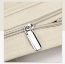 Grey Small Canvas Tote Bag Crossbody Lunch Handbag with Adjustable Strap Fits 9.7 Inch Tablet for Women Daily Work and Travel - RnR Galore