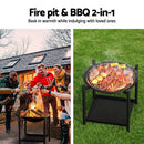 Grillz Fire Pit BBQ Grill 2 - in - 1 Outdoor - RnR Galore