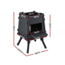 Grillz Fire Pit BBQ Portable Outdoor Fireplace Metal Camping Stove for Boiling Water, BBQ, Picnics - RnR Galore