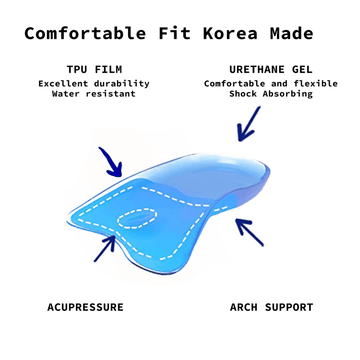 Half Insoles Shoe Inserts L Size Gel Arch Support Foot Pads - RnR Galore