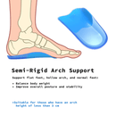 Half Insoles Shoe Inserts M Size Gel Arch Support Foot Pads - RnR Galore
