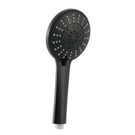 Handheld Shower Head 4.5" High Pressure 5 Modes Poweful Round Black - RnR Galore