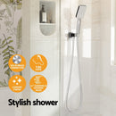 Handheld Shower Head Holder 3.1'' High Pressure Silver - RnR Galore