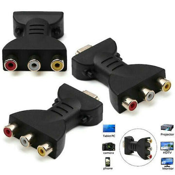 HDMI to 3 RCA AV Audio Video Adapter Converter - RnR Galore