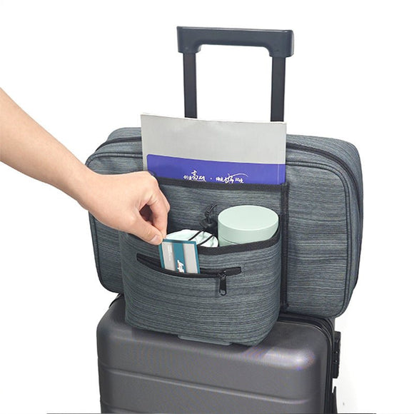 Heather Grey Versatile Travel Organizer Bag with Luggage Sleeve - Portable Carry - On for Laptop, Shoes & Accessories - RnR Galore
